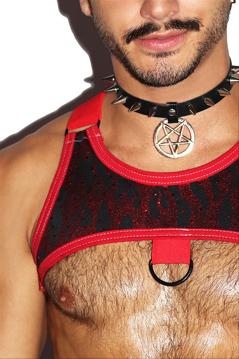 Eternal Fire Tank Harness- Red