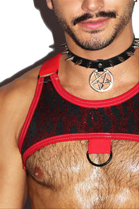 Eternal Fire Tank Harness- Red