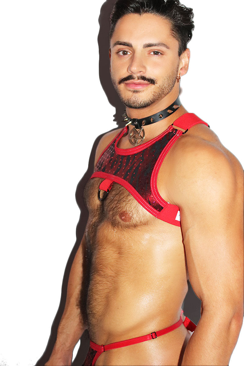 Eternal Fire Tank Harness- Red