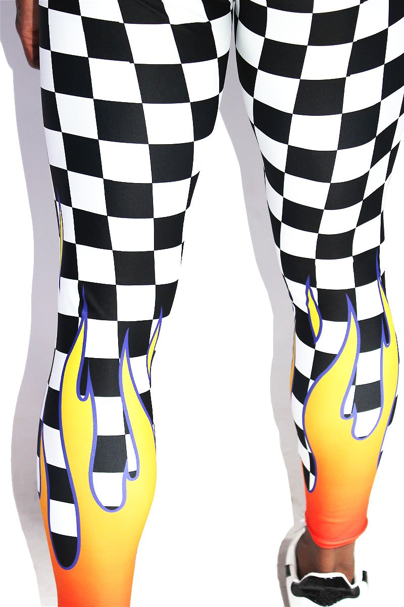 Checkered 2024 with flames