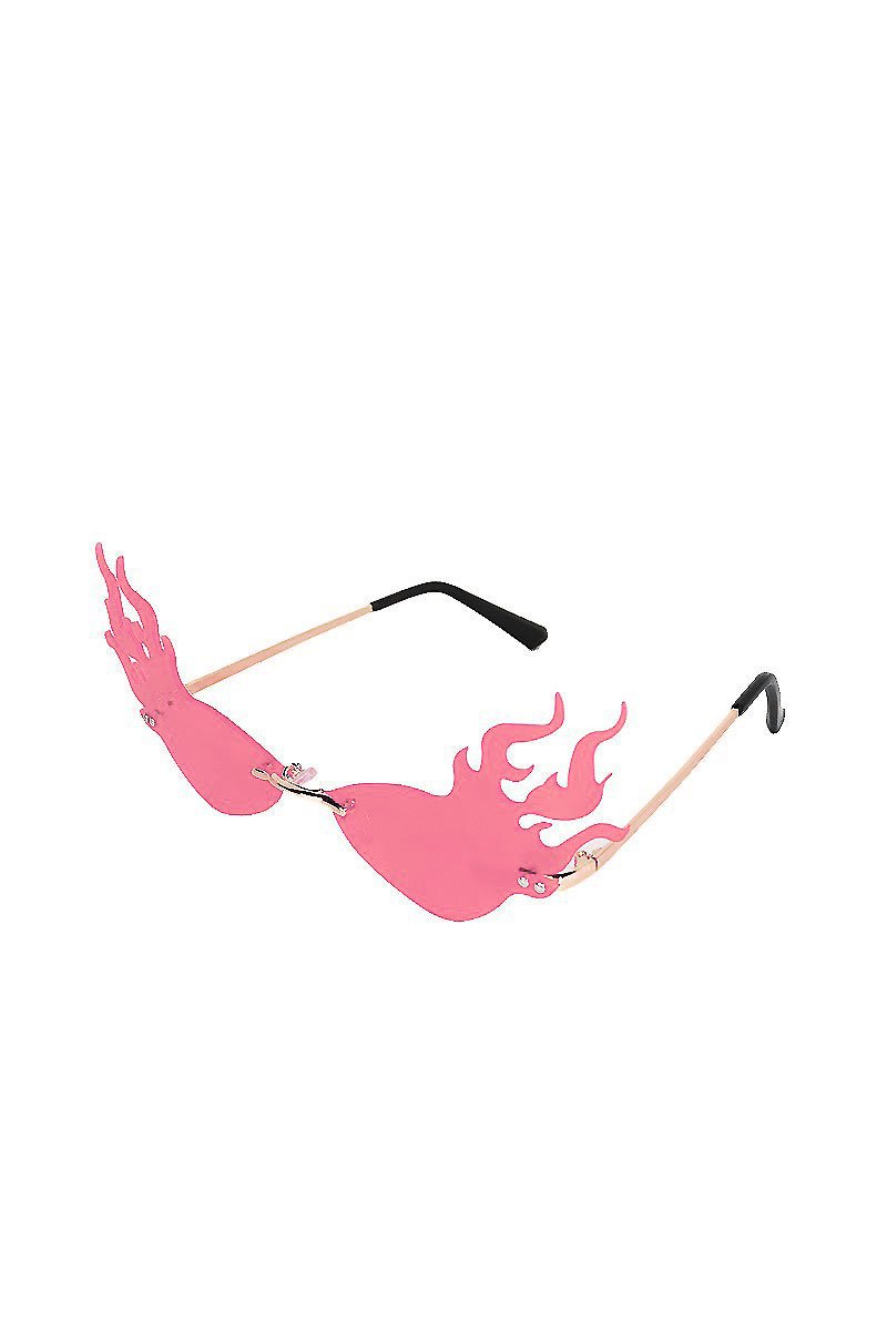 Flaming Hot Cat Eye Sunglasses-Pink