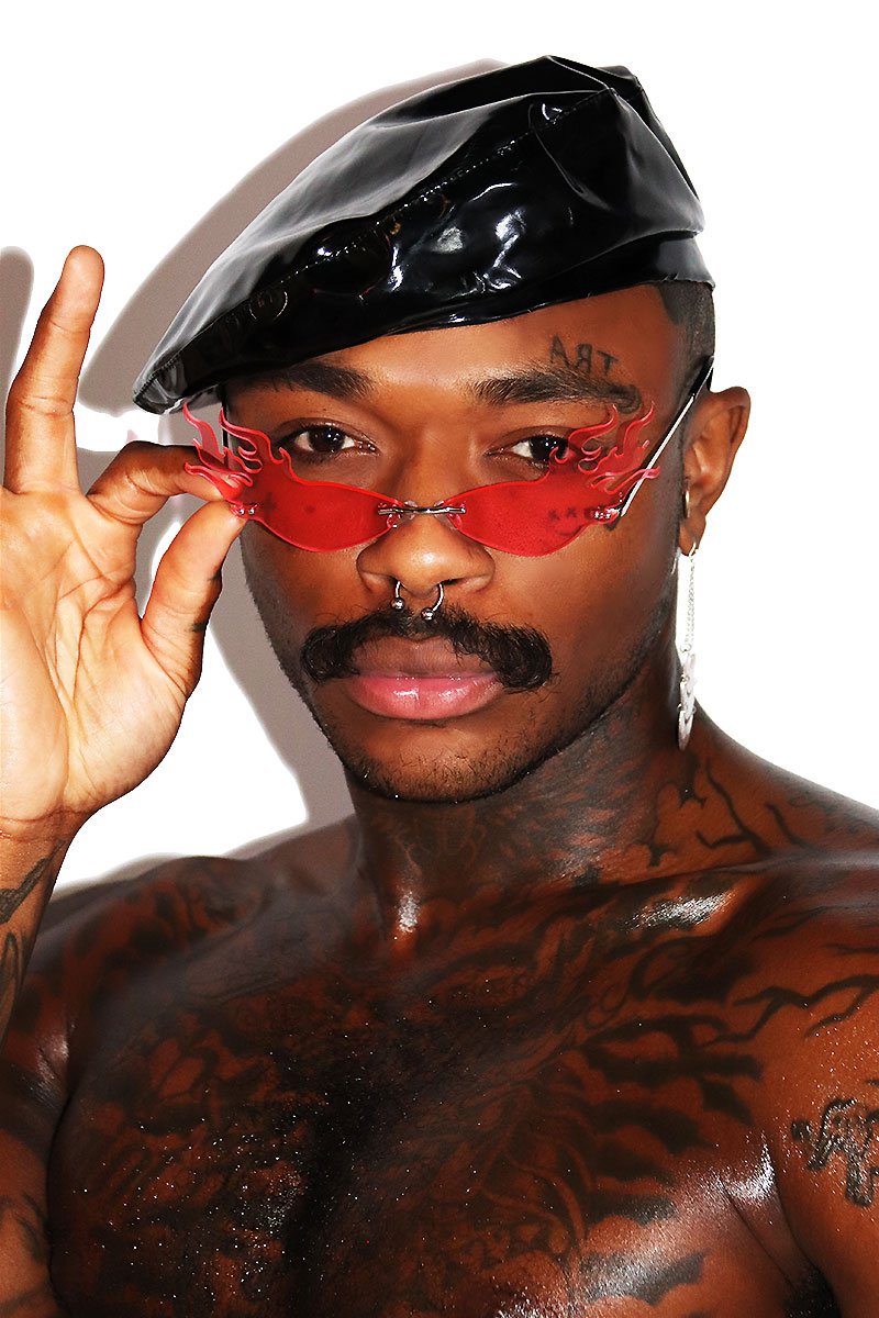 Flaming Hot Cat Eye Sunglasses-Pink