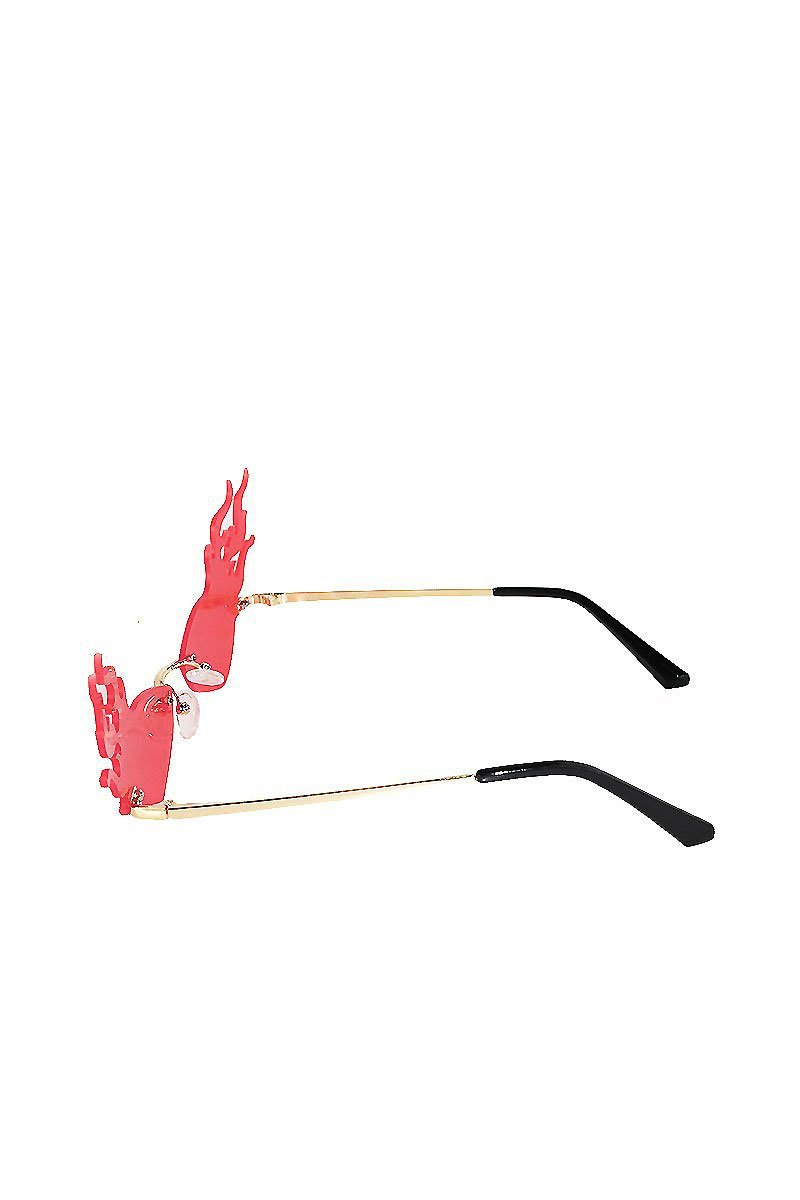 Flaming Hot Cat Eye Sunglasses-Pink