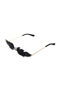 Flaming Mini Shade Sunglasses-Black