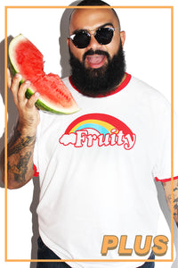 PLUS: Fruity Ringer Tee-White