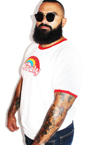 PLUS: Fruity Ringer Tee-White