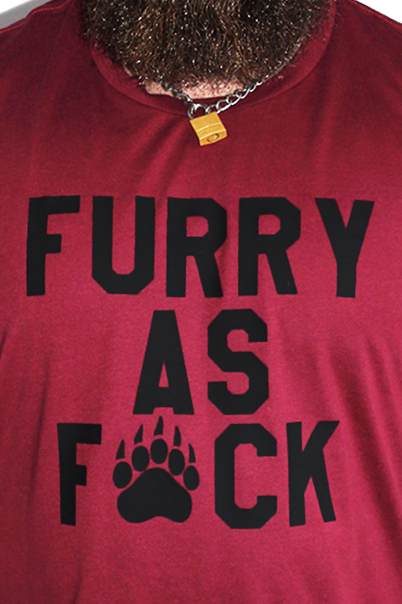PLUS: Furry AF Tee - Burgundy