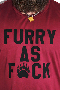 PLUS: Furry AF Tee - Burgundy