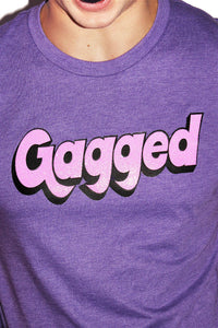 Gagged Tee-Dark Purple