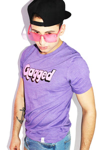 Gagged Tee-Dark Purple