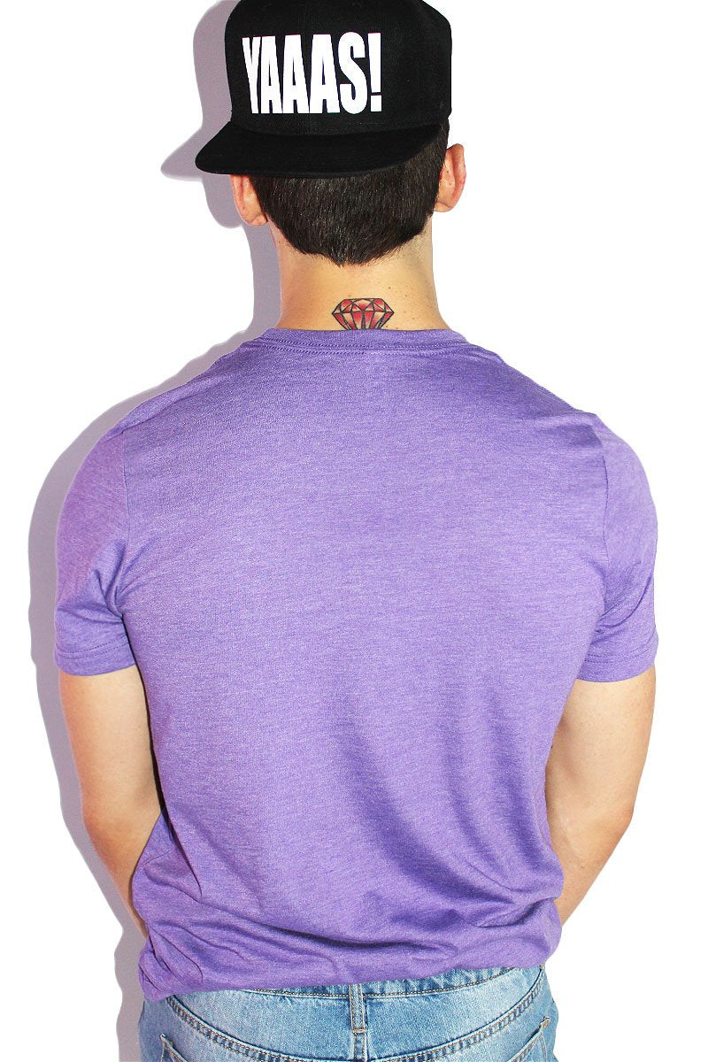 Gagged Tee-Dark Purple
