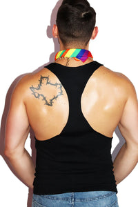 Gay Agenda String Tank- Black