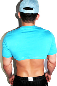 Gay USA Extreme Crop Tee-Blue