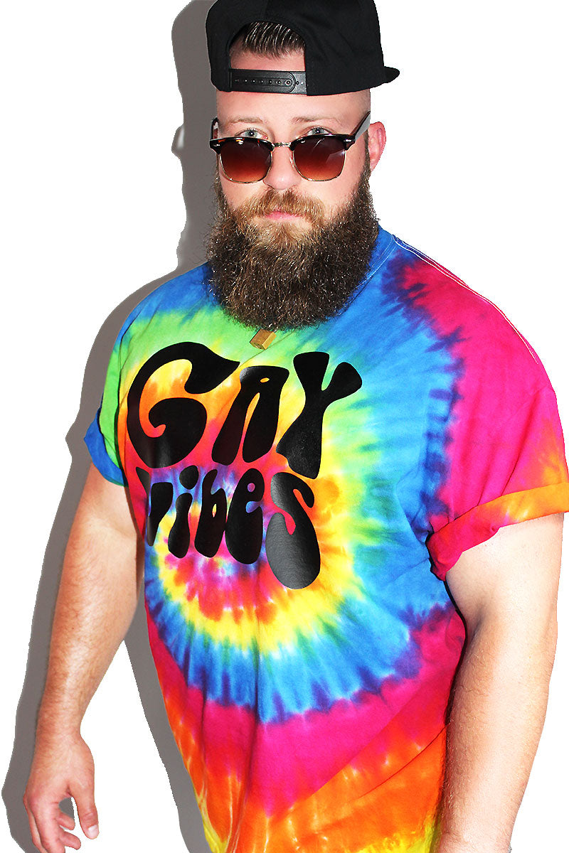 PLUS: Gay Vibes Tie Dye Tee- Multi
