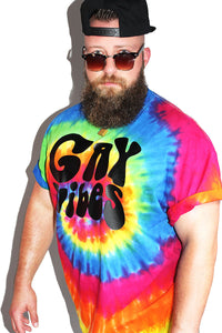 PLUS: Gay Vibes Tie Dye Tee- Multi