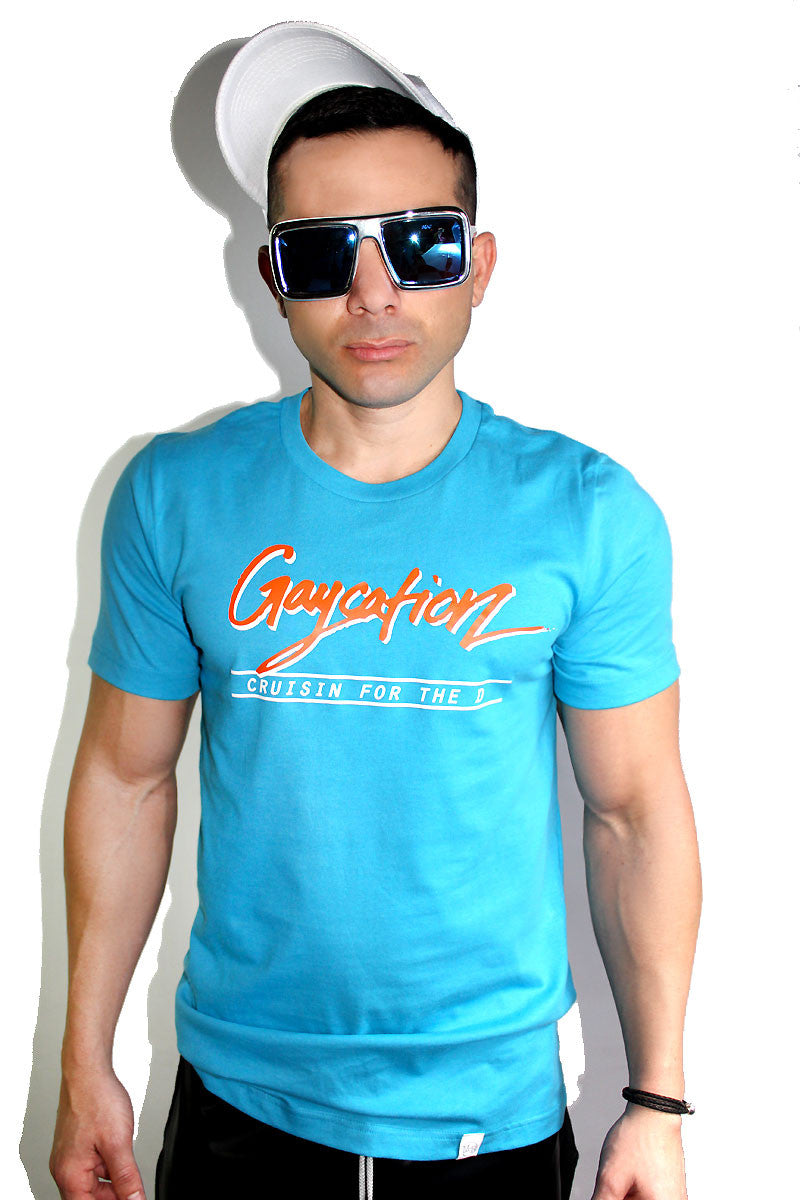 Gaycation Tee- Blue