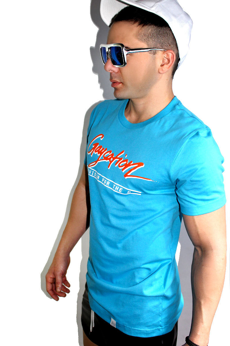 Gaycation Tee- Blue