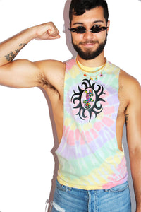 Gecko Tye Dye Low Arm Shredder-Multi