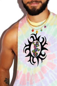 Gecko Tye Dye Low Arm Shredder-Multi
