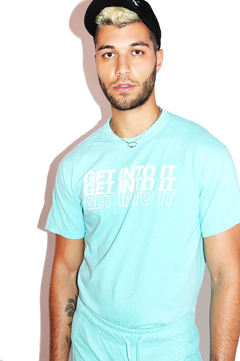 Get Into It Vintage Tee- Teal