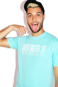 Get Into It Vintage Tee- Teal