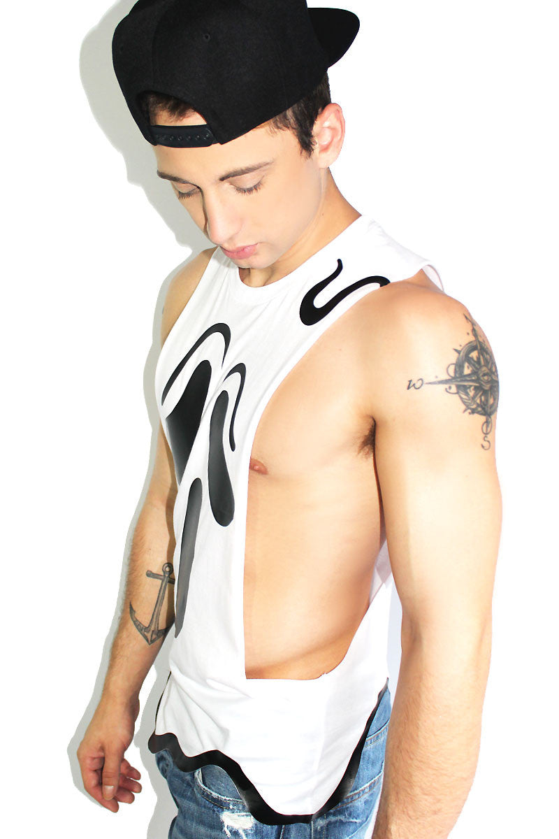 Ghostly Low Arm Tank-White