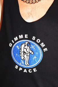 Gimme Some Space String Tank- Black