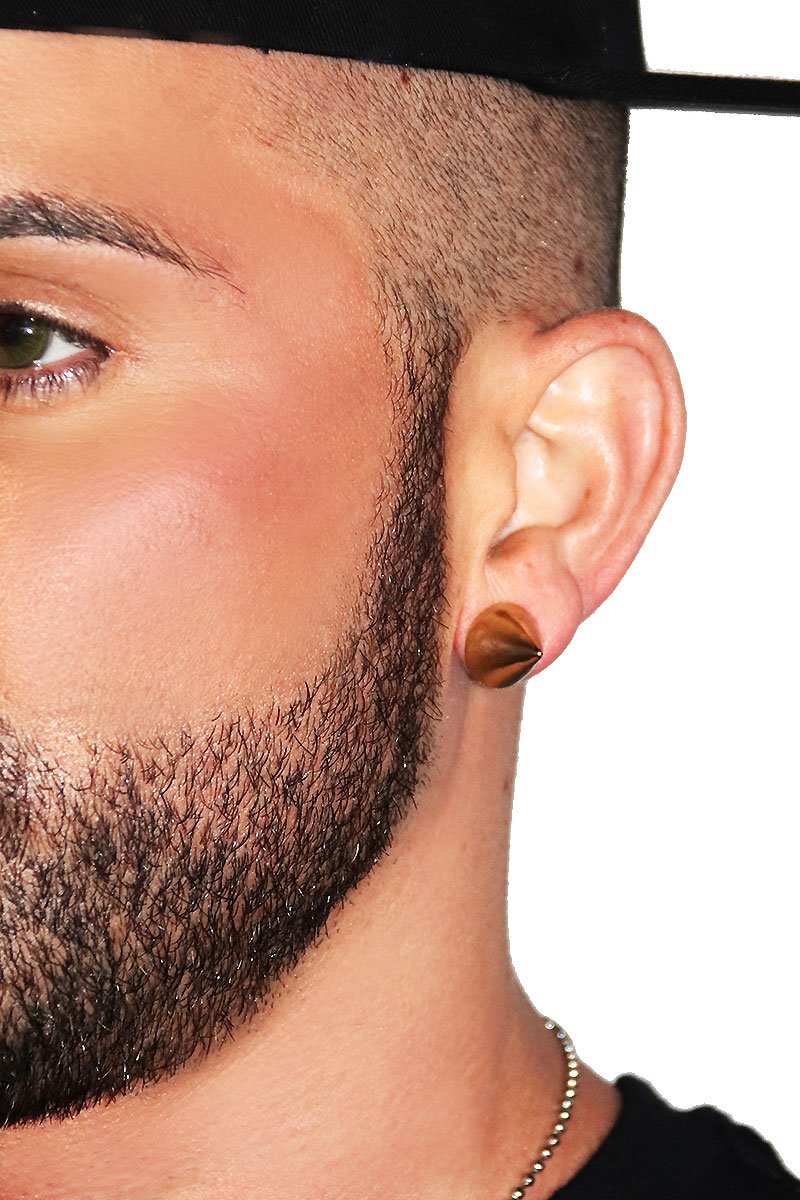 Spike Cone Single Earring- Gold
