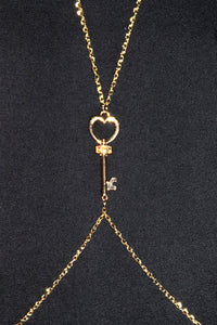 Witch's Key Harness-Gold
