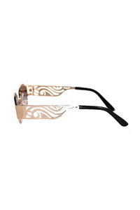 California Waves Sunglasses-Gold