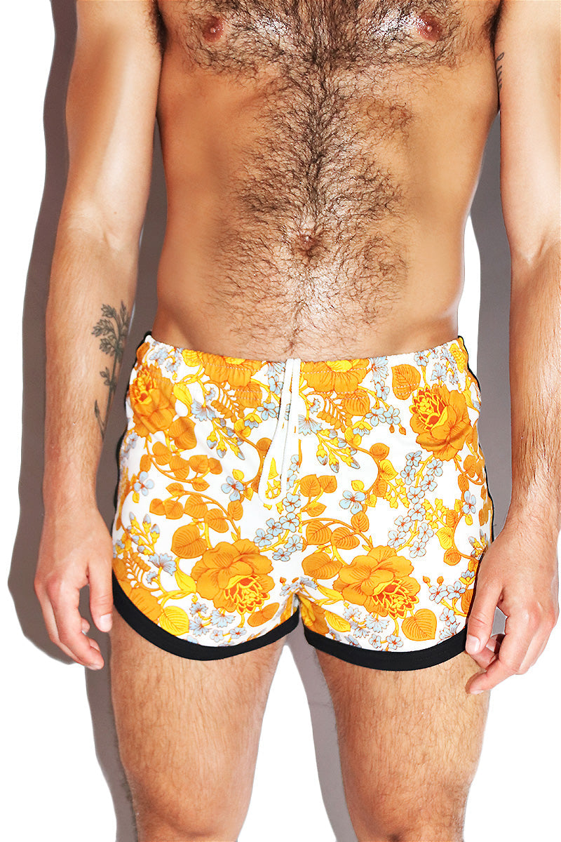 Kitchy Bitch Running Shorts- Gold