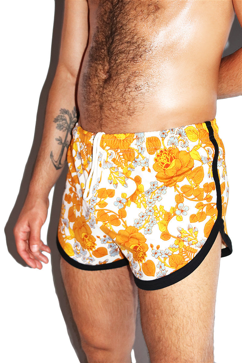 Kitchy Bitch Running Shorts- Gold