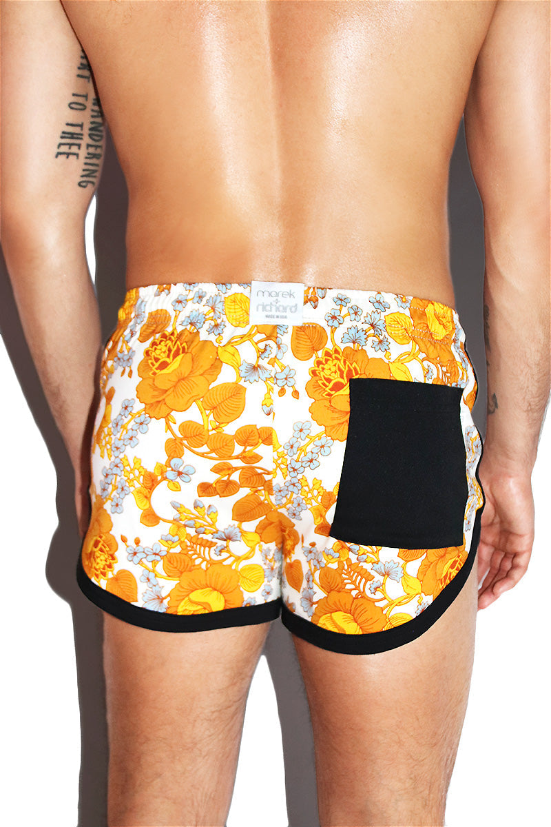 Kitchy Bitch Running Shorts- Gold