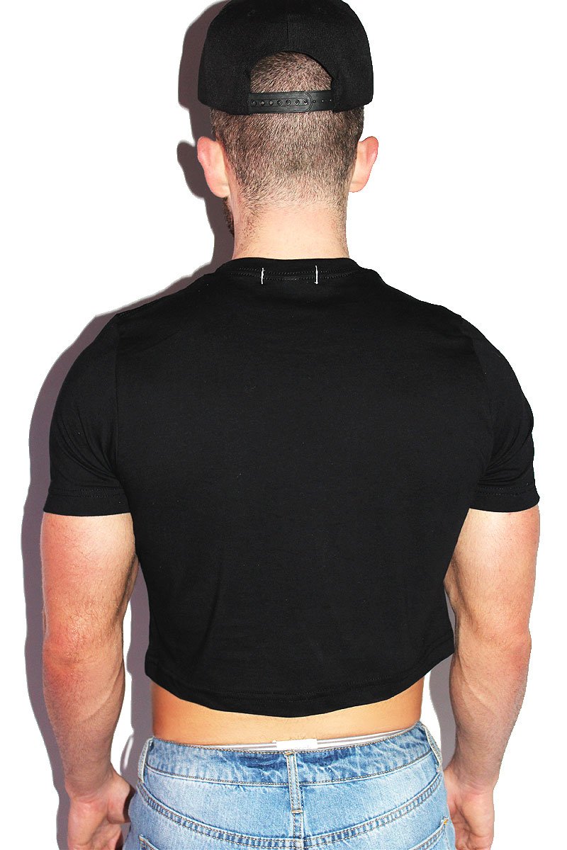 Good Boy Gone Bad Crop Tee- Black