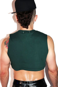 Core Extreme Crop Tank-Dark Green
