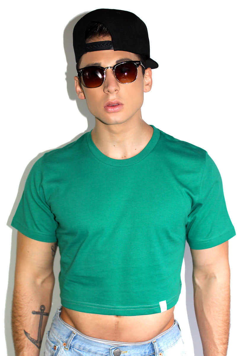 Core Crop Tee-Green