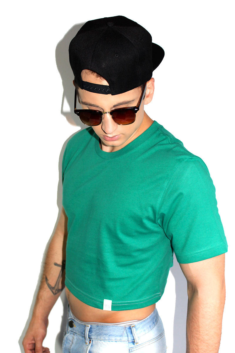 Core Crop Tee-Green