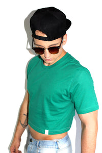 Core Crop Tee-Green