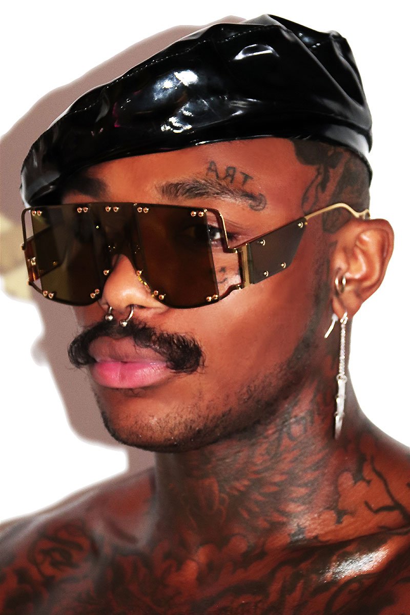 Armor Shield Flat Top Sunglasses- Olive