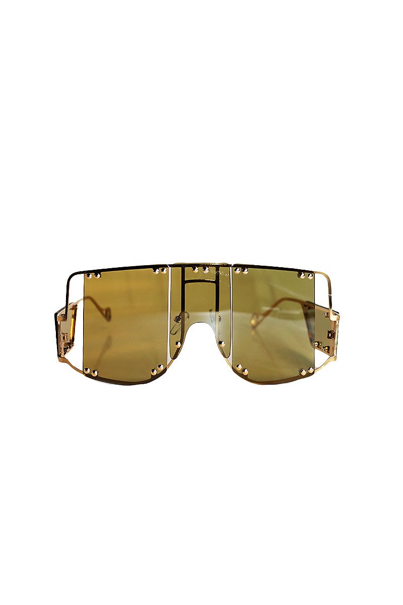 Armor Shield Flat Top Sunglasses- Olive