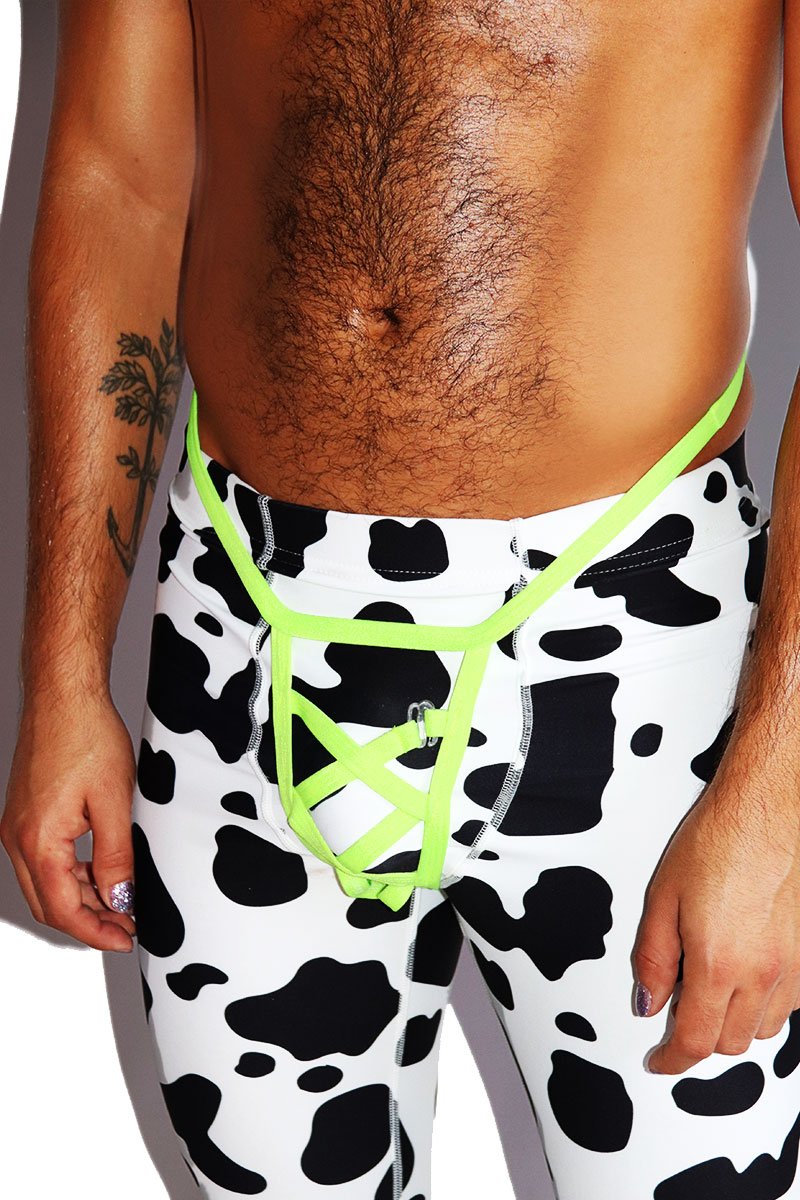 Crotch Harness Thong- Green