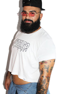 PLUS: Guzzler Crop Tee- White