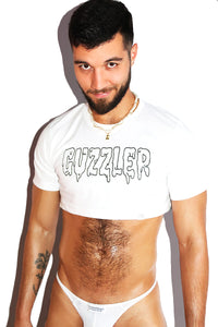 Guzzler Extreme Crop Tee- White