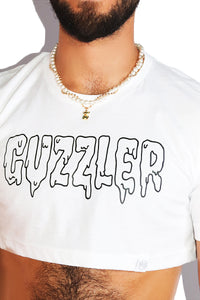 Guzzler Extreme Crop Tee- White