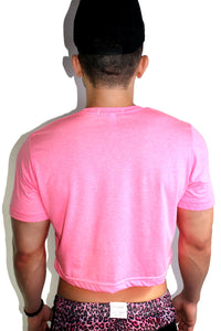 Gym Bunny Crop Tee-Pink