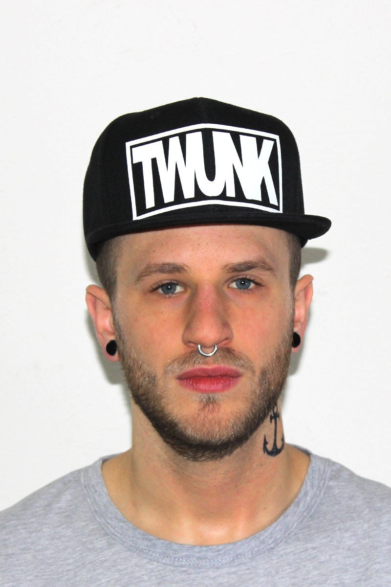 Twunk Snap Back Hat- Black