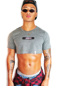 HBIC Extreme Crop Tee-Light Charcoal