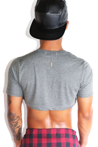 HBIC Extreme Crop Tee-Light Charcoal