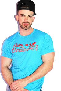 Hairy ChristmASS Tee- Blue
