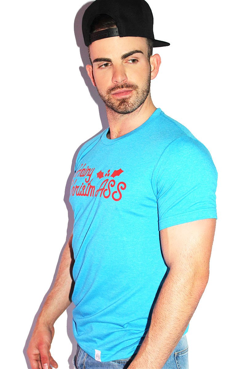 Hairy ChristmASS Tee- Blue
